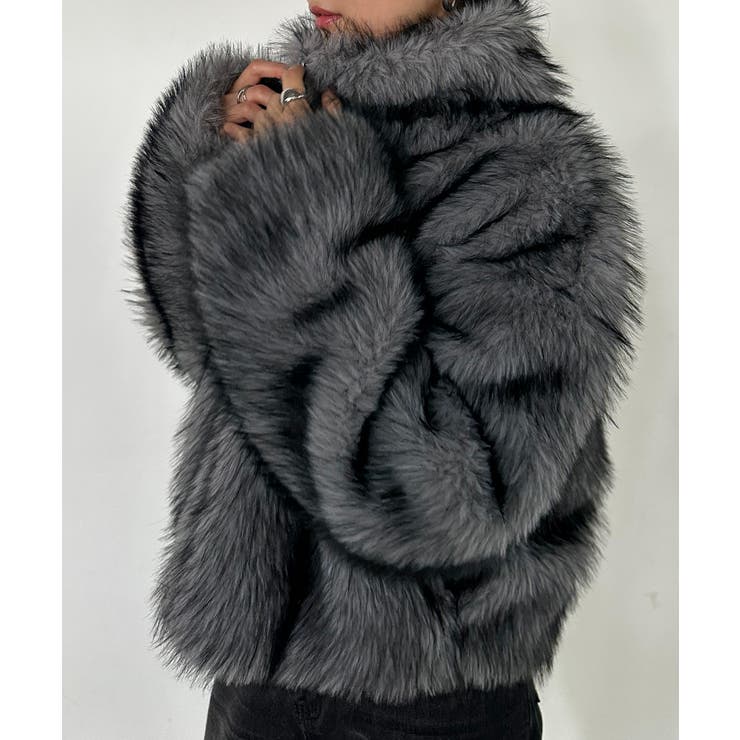 ＜solleim＞MIXカラーショート丈フェイクファーブルゾン | RANAN | 詳細画像12 