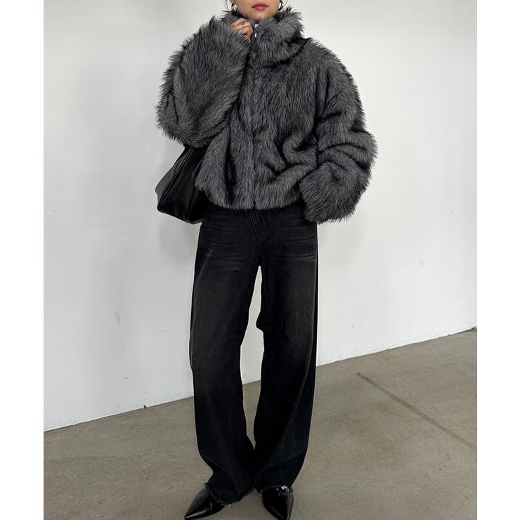 ＜solleim＞MIXカラーショート丈フェイクファーブルゾン | RANAN | 詳細画像13 