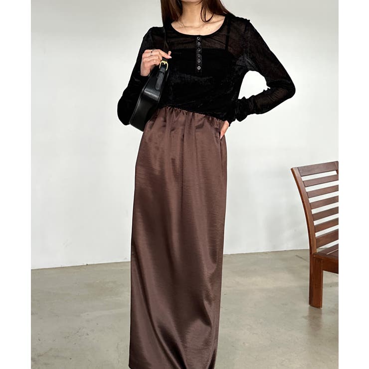 シアーベロアヘンリーネックトップス | RANAN | 詳細画像12 