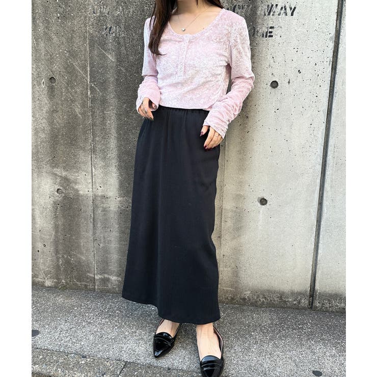 シアーベロアヘンリーネックトップス | RANAN | 詳細画像38 