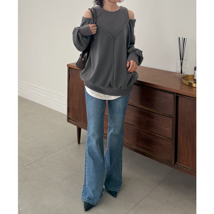 フェイクレイヤードデザインスウェット | RANAN | 詳細画像4 