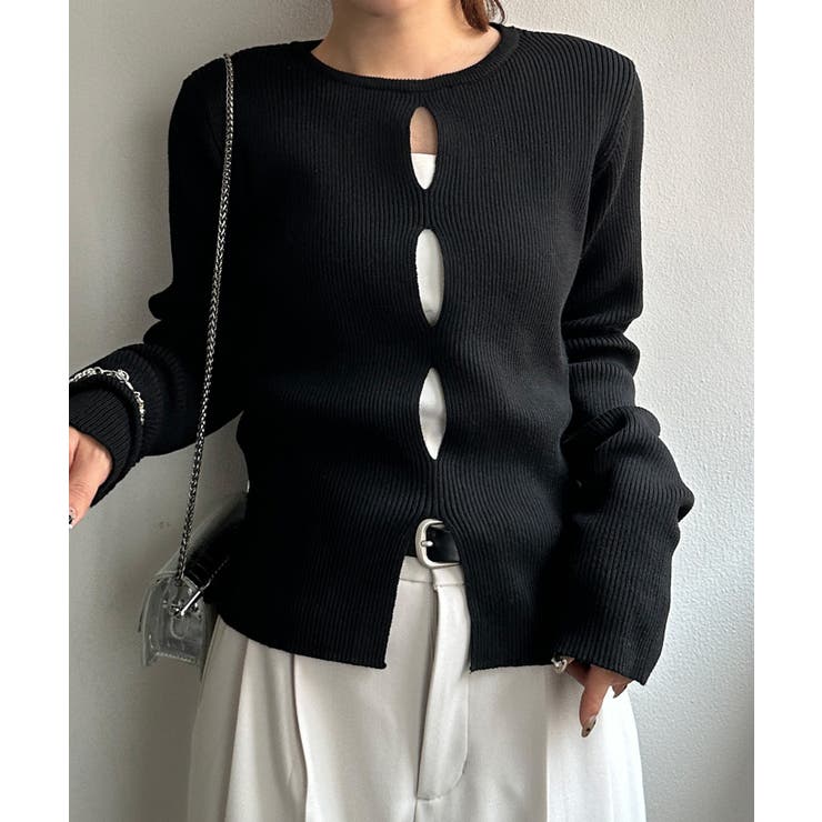 フロントホールリブニット | RANAN | 詳細画像1 