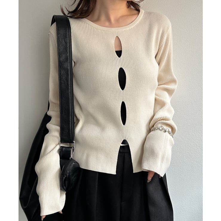 フロントホールリブニット | RANAN | 詳細画像10 