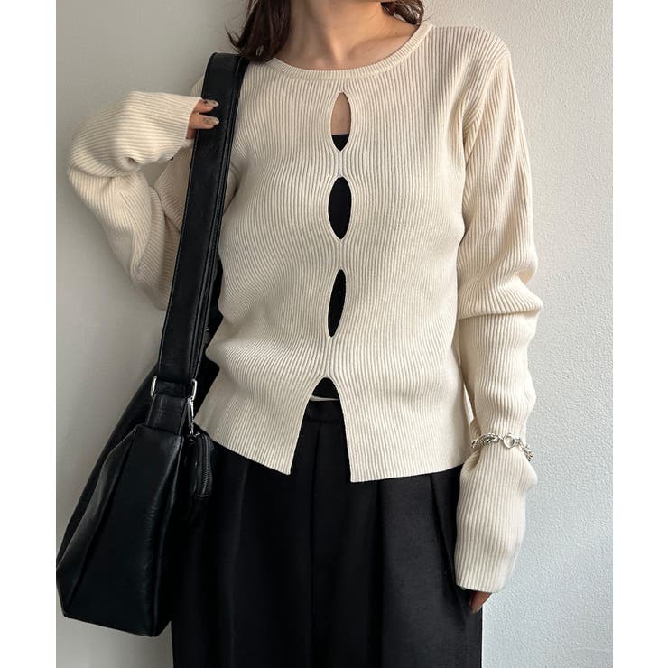 フロントホールリブニット | RANAN | 詳細画像12 