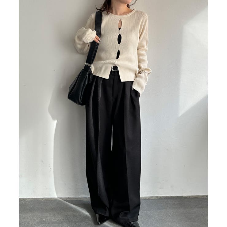 フロントホールリブニット | RANAN | 詳細画像13 