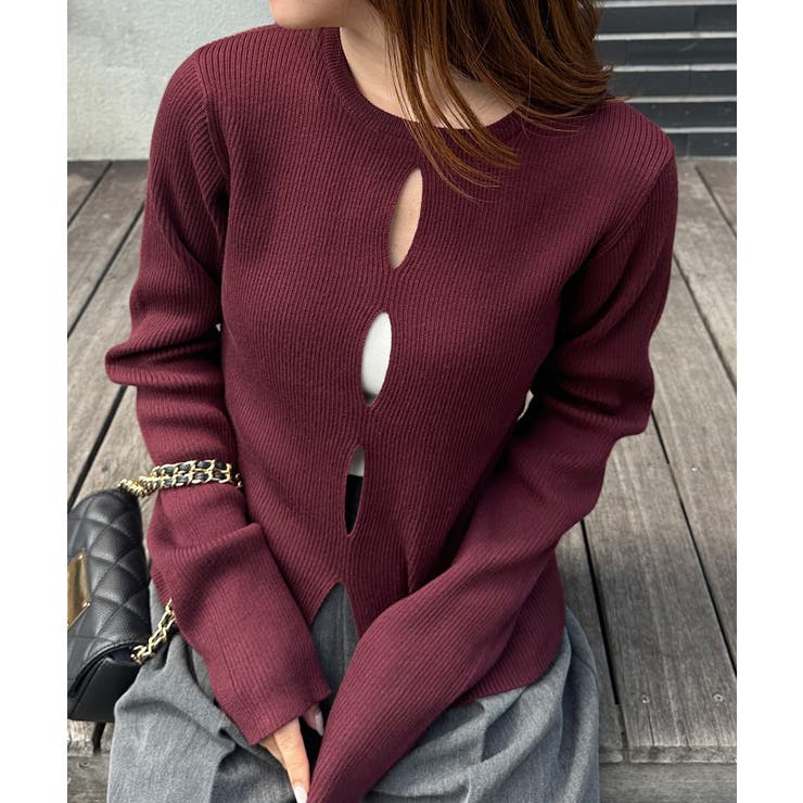 フロントホールリブニット | RANAN | 詳細画像15 