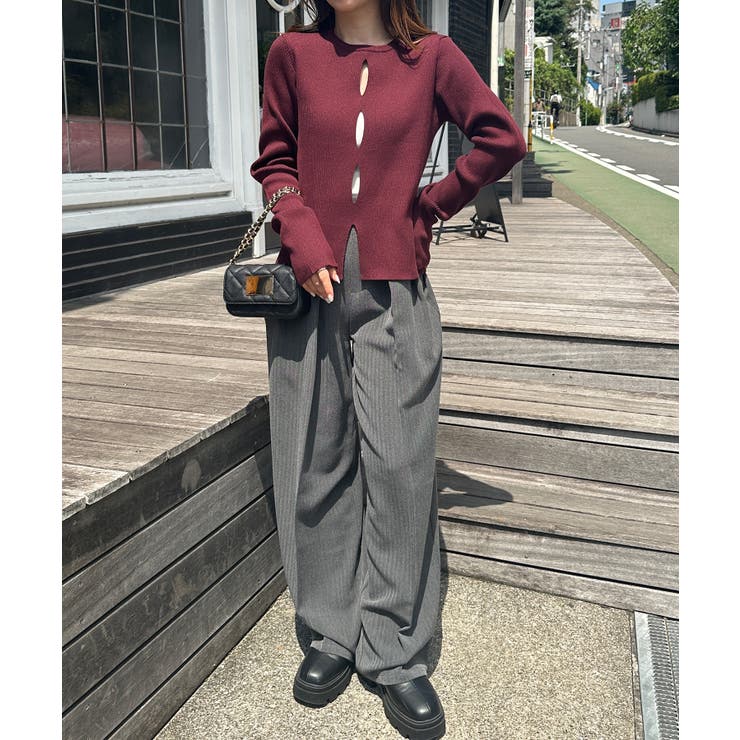 フロントホールリブニット | RANAN | 詳細画像17 