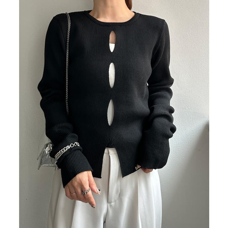 フロントホールリブニット | RANAN | 詳細画像4 