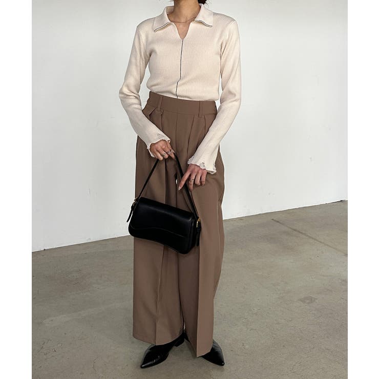 ＜solleim＞襟付きラインリブニット | RANAN | 詳細画像13 