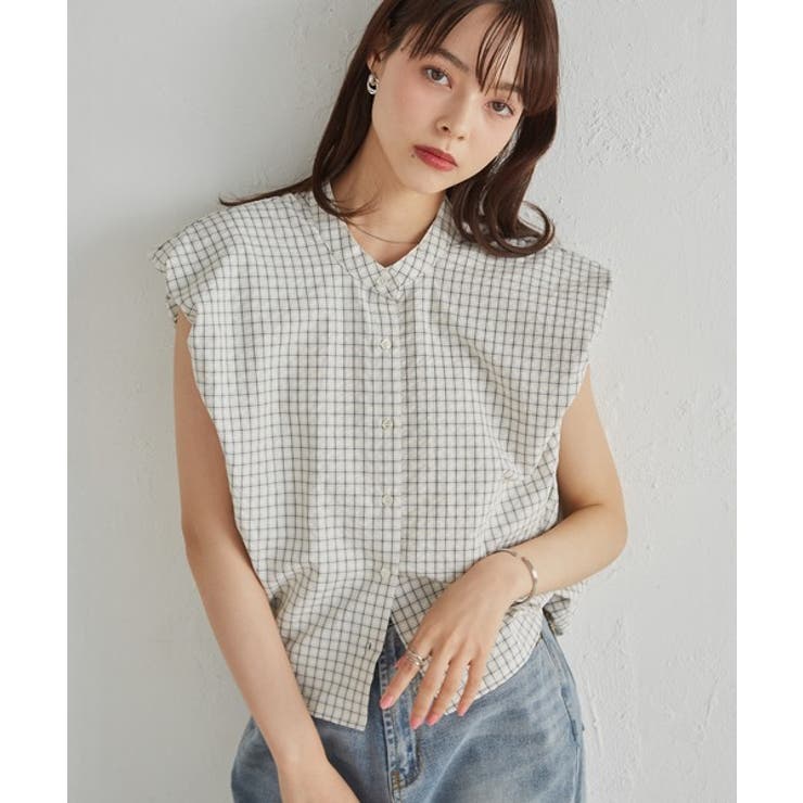 パフショルダーコンパクトチェックシャツ | RANAN | 詳細画像11 