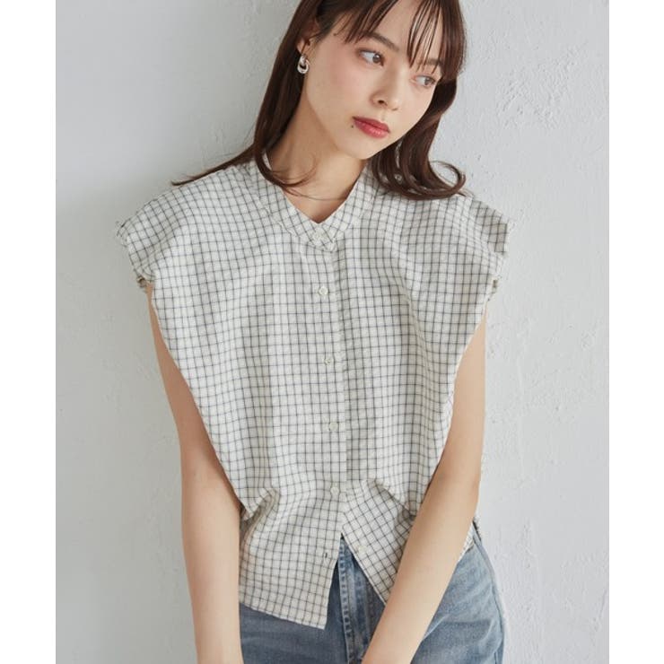 パフショルダーコンパクトチェックシャツ | RANAN | 詳細画像13 