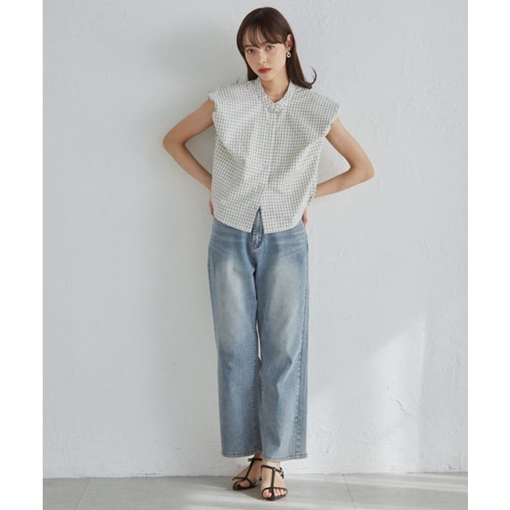 パフショルダーコンパクトチェックシャツ | RANAN | 詳細画像17 