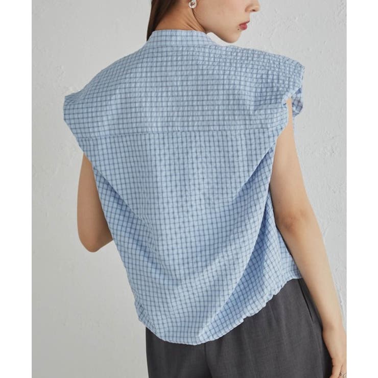パフショルダーコンパクトチェックシャツ | RANAN | 詳細画像22 