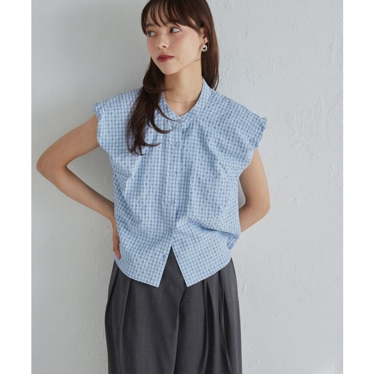 パフショルダーコンパクトチェックシャツ | RANAN | 詳細画像24 