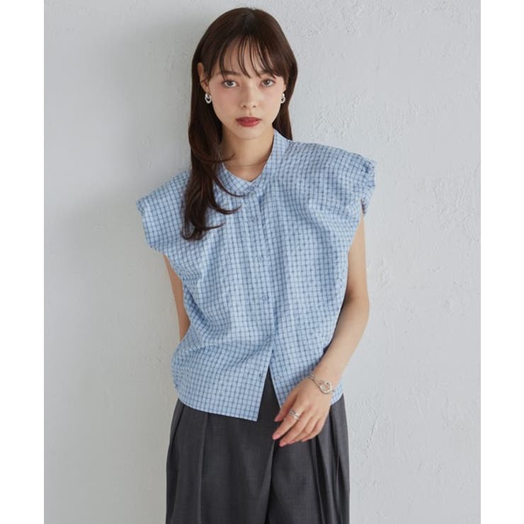 パフショルダーコンパクトチェックシャツ | RANAN | 詳細画像25 
