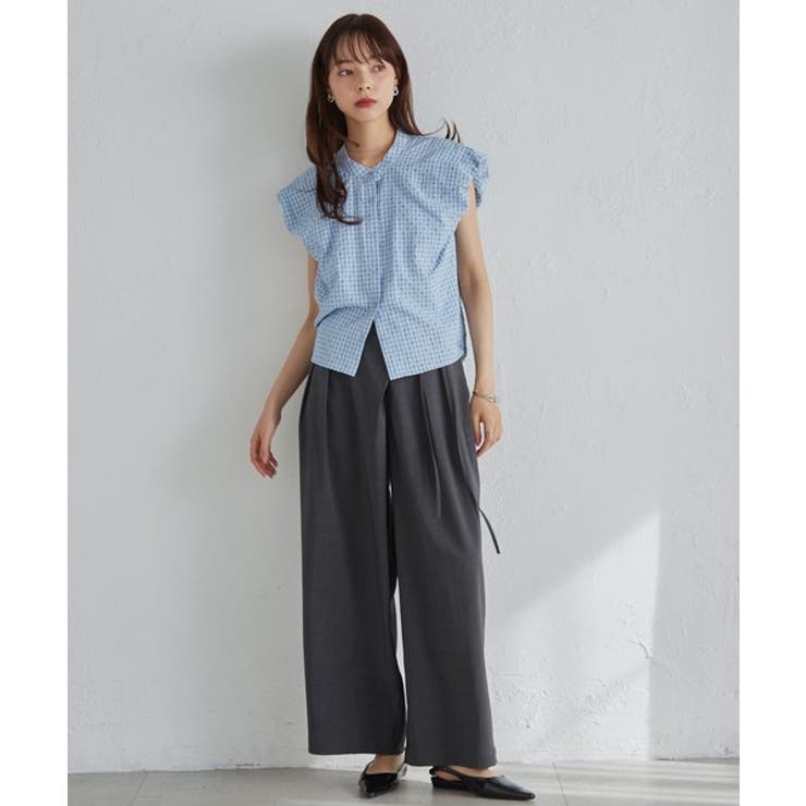 パフショルダーコンパクトチェックシャツ | RANAN | 詳細画像28 