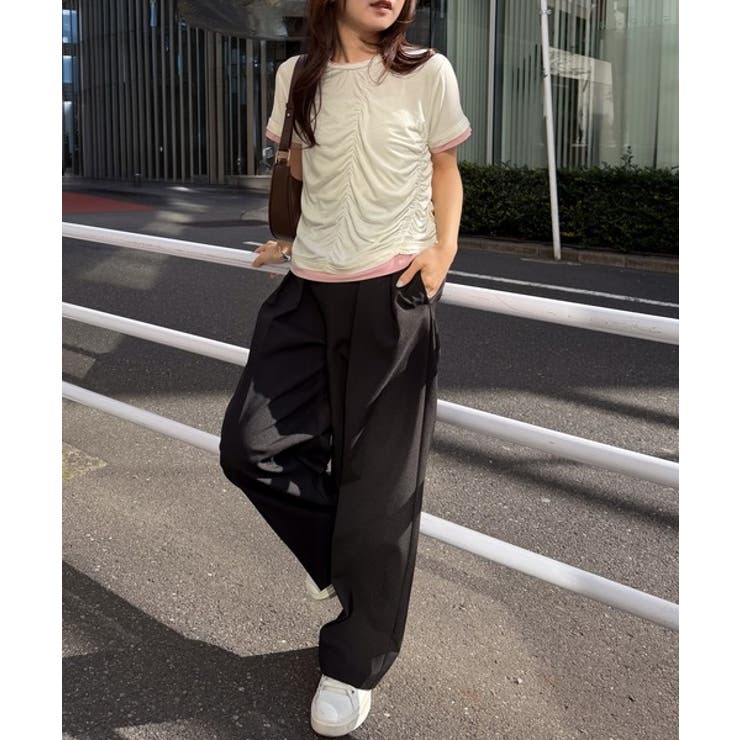 シャーリングレイヤードTシャツ | RANAN | 詳細画像15 