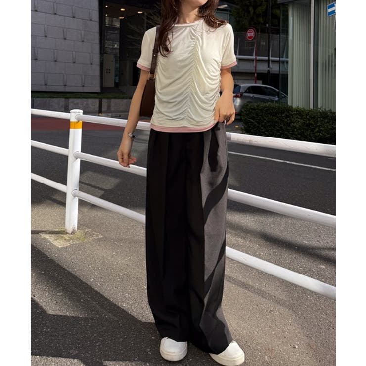 シャーリングレイヤードTシャツ | RANAN | 詳細画像16 