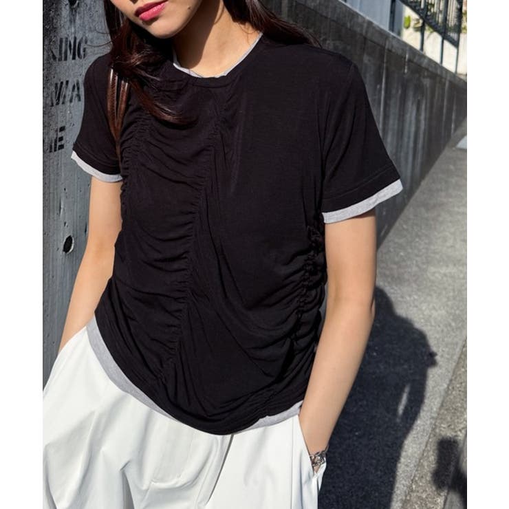 シャーリングレイヤードTシャツ | RANAN | 詳細画像20 