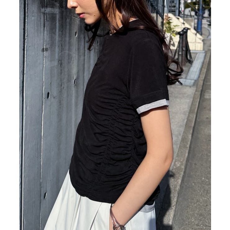 シャーリングレイヤードTシャツ | RANAN | 詳細画像21 