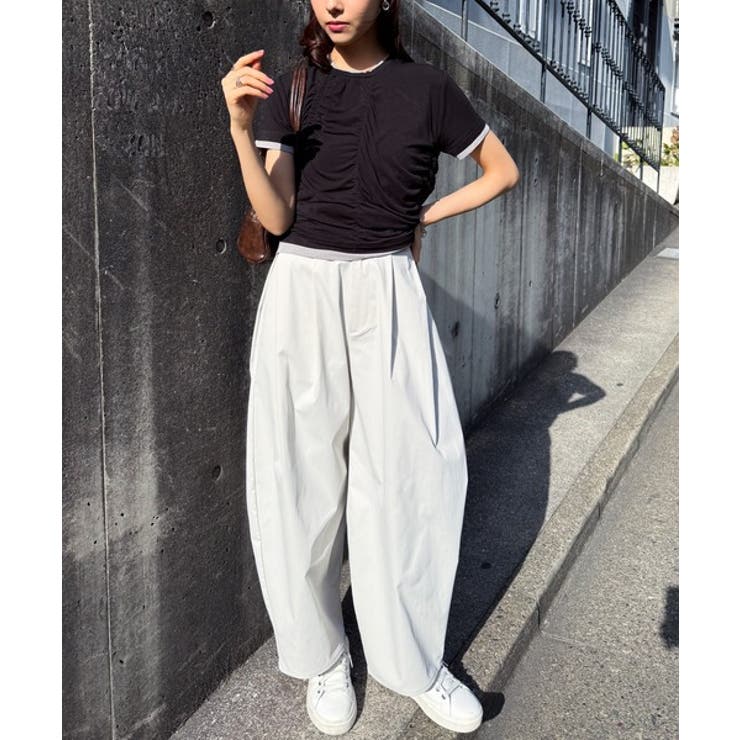 シャーリングレイヤードTシャツ | RANAN | 詳細画像23 