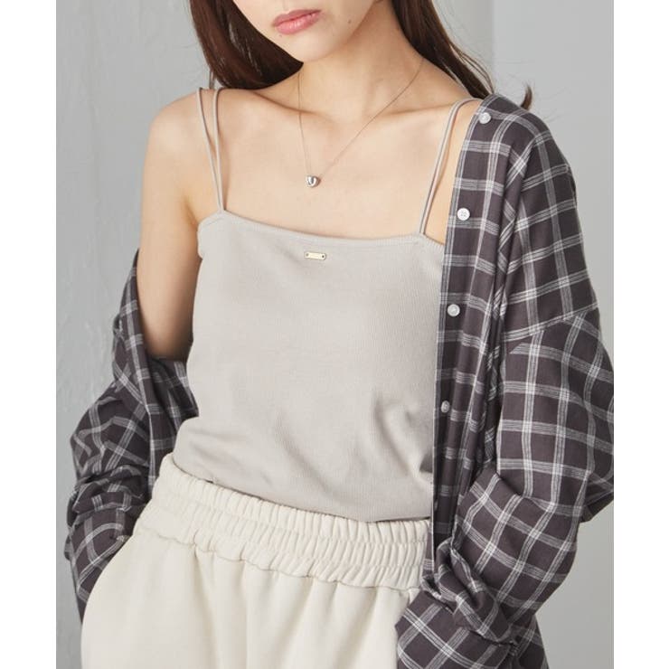 カップ付きダブルストラップキャミソール | RANAN | 詳細画像8 