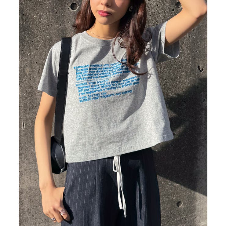汗シミ防止 刺繍ロゴコンパクトTシャツ | RANAN | 詳細画像9 