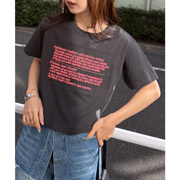 汗シミ防止 刺繍ロゴコンパクトTシャツ | RANAN | 詳細画像21 