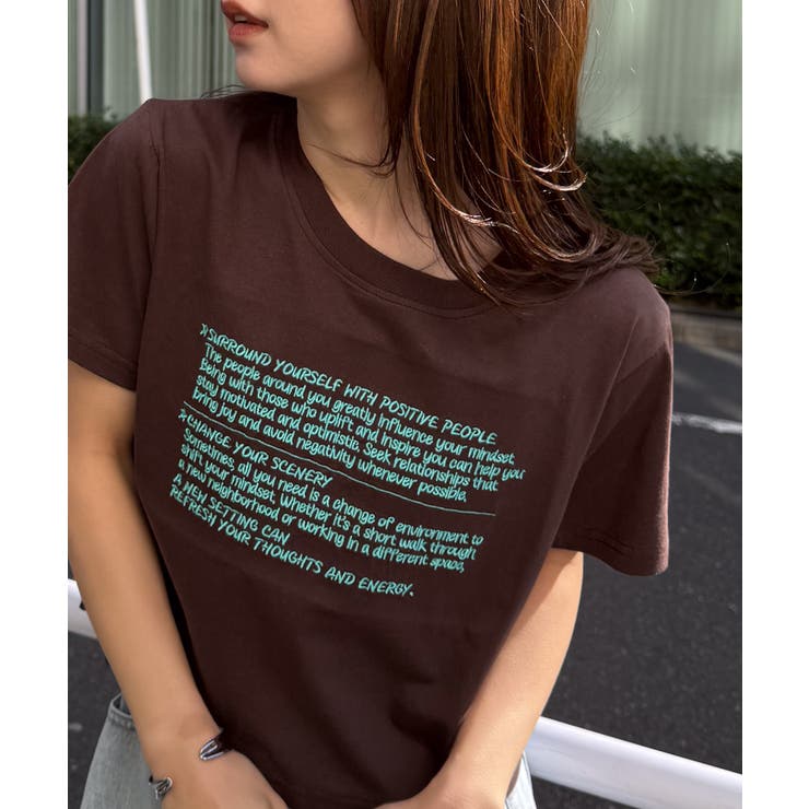 汗シミ防止 刺繍ロゴコンパクトTシャツ | RANAN | 詳細画像2 