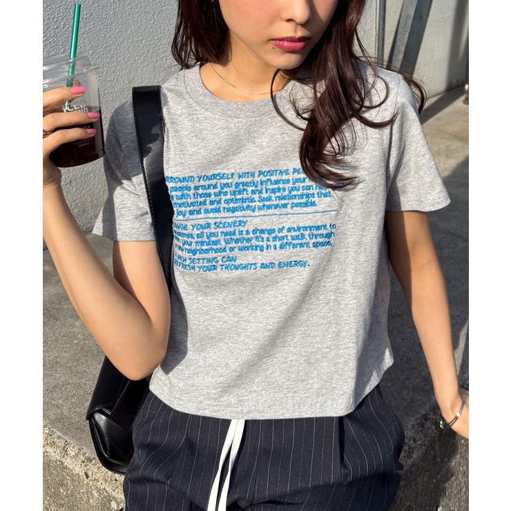ブラウンケイ | 汗シミ防止 刺繍ロゴコンパクトTシャツ | RANAN