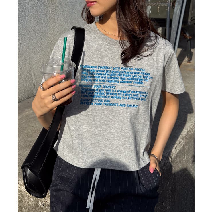 汗シミ防止 刺繍ロゴコンパクトTシャツ | RANAN | 詳細画像7 