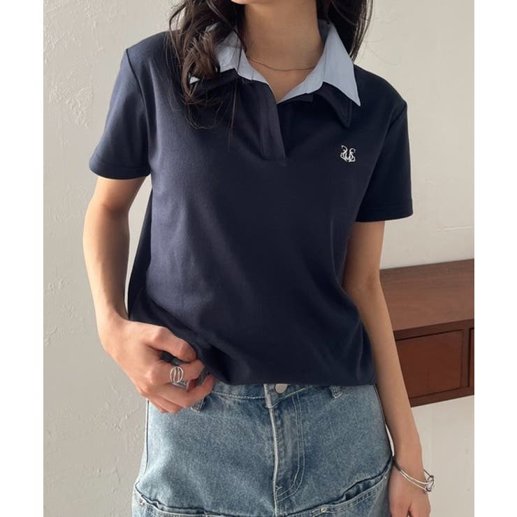 レイヤード襟付きカットソー | RANAN | 詳細画像1 