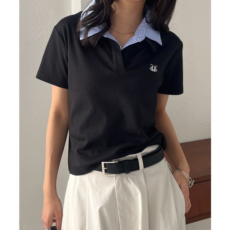 ブラックケイ | レイヤード襟付きカットソー | RANAN