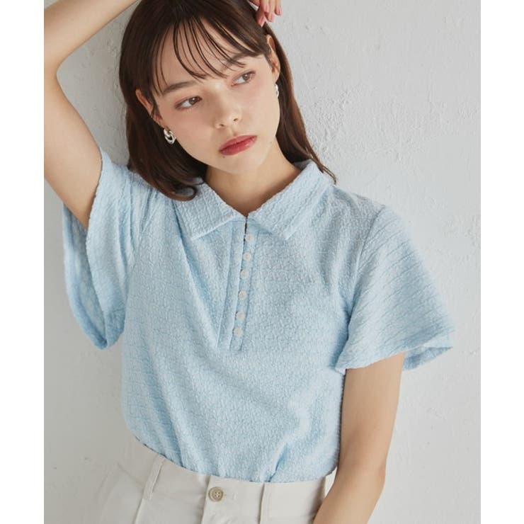 襟付きポロカットブラウス | RANAN | 詳細画像3 