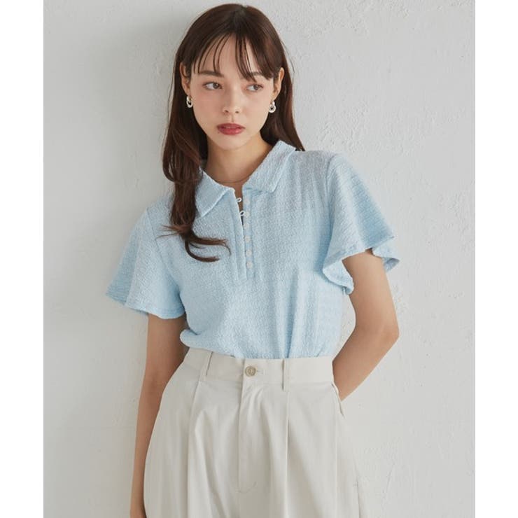 襟付きポロカットブラウス | RANAN | 詳細画像5 