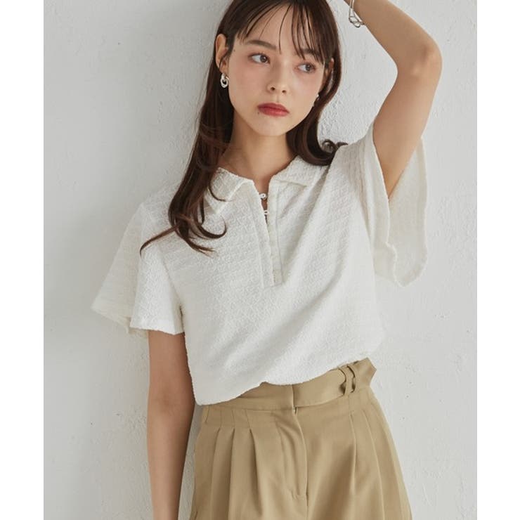 襟付きポロカットブラウス | RANAN | 詳細画像9 