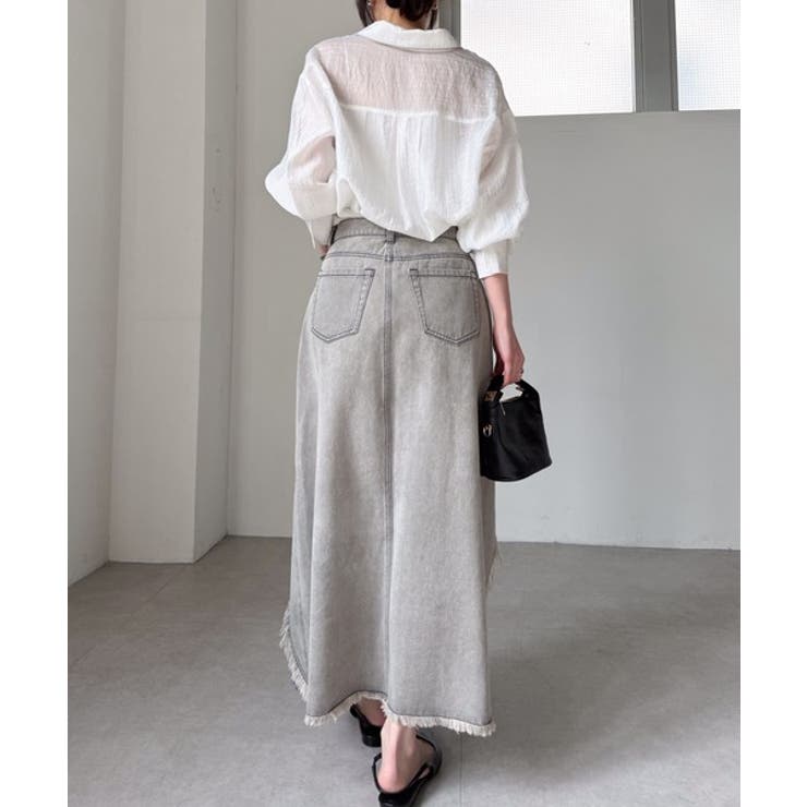 レースレイヤードデニムスカート | RANAN | 詳細画像20 