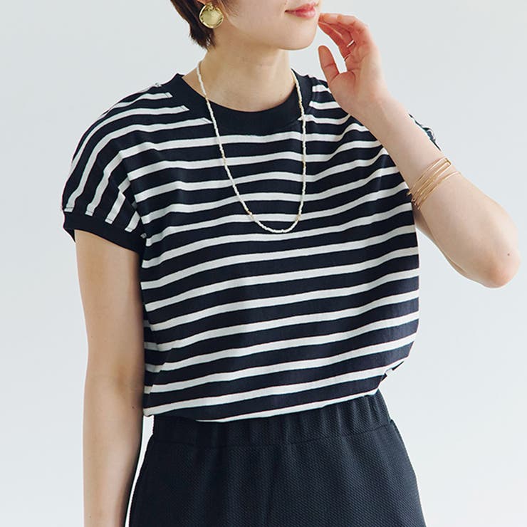 トップス レディース フレンチスリーブ | LAPULE  | 詳細画像12 