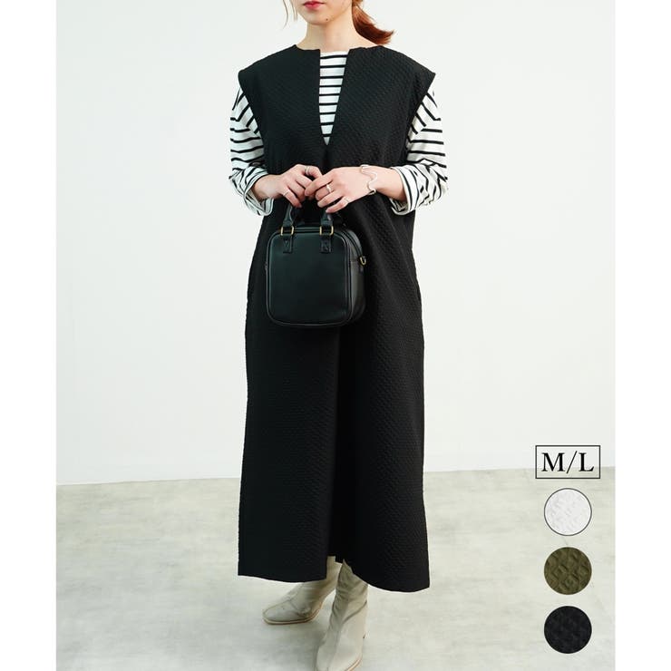 ワンピース ロングワンピース 深Vネック | relaclo | 詳細画像1 