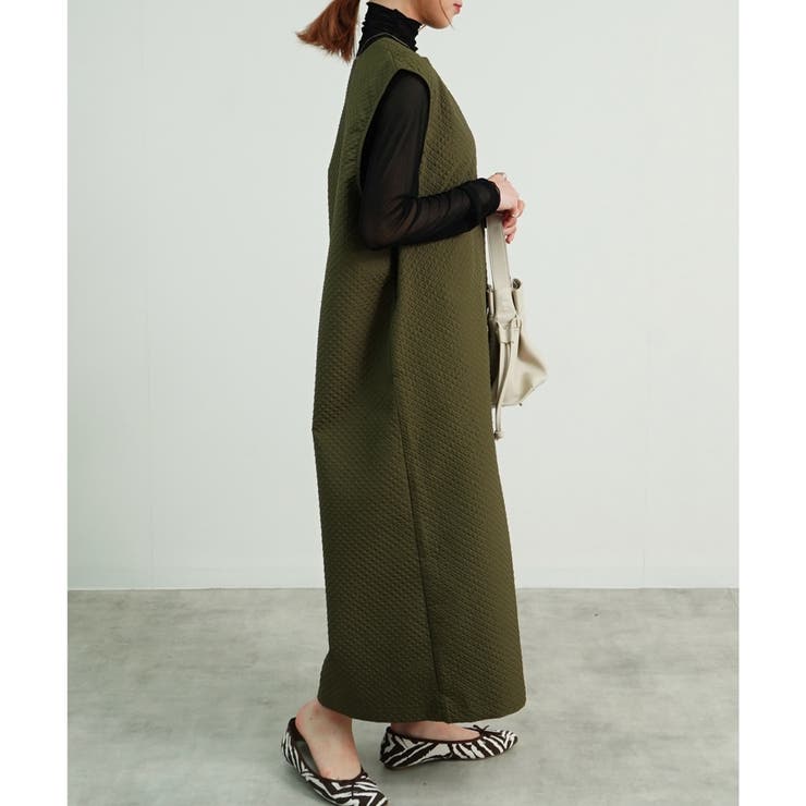 ワンピース ロングワンピース 深Vネック | relaclo | 詳細画像4 