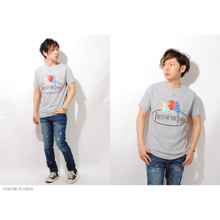 NAVY】ロゴTシャツ フルカラークラシックロゴ FRUIT[品番：REPM0000271