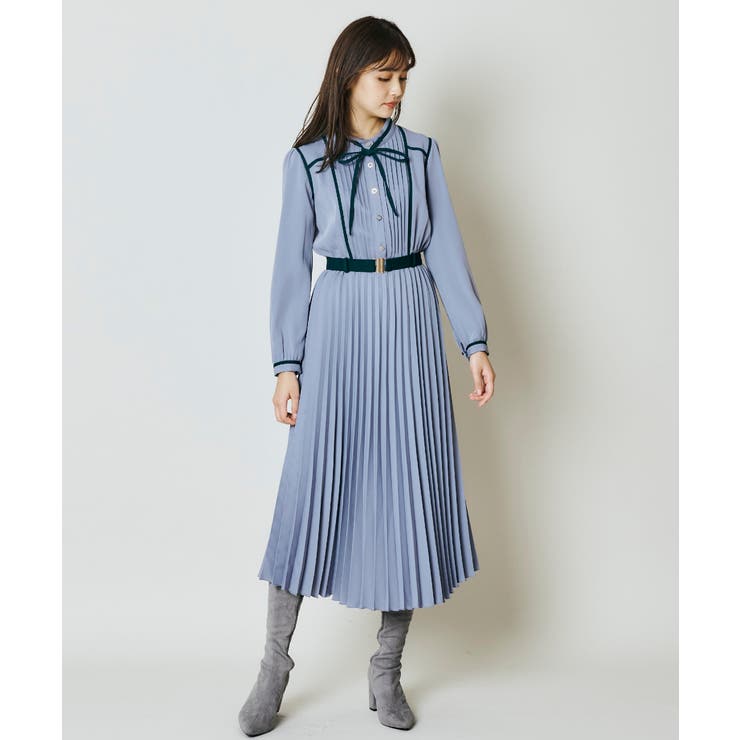 Redyazel レディアゼル バイカラーピンタックプリーツワンピース 品番 Redw Redyazel レディアゼル のレディースファッション通販 Shoplist ショップリスト