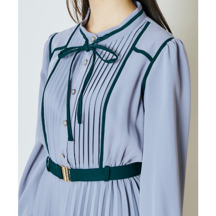 Redyazel レディアゼル バイカラーピンタックプリーツワンピース 品番 Redw Redyazel レディアゼル のレディースファッション通販 Shoplist ショップリスト