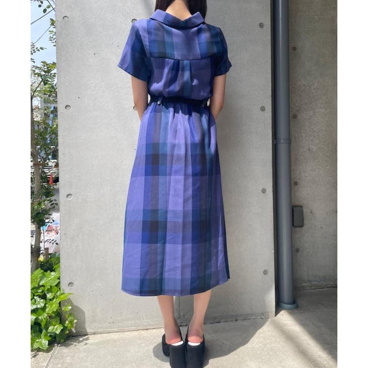 半袖レトロチェックワンピース 品番 Redw Redyazel レディアゼル のレディースファッション通販 Shoplist ショップリスト