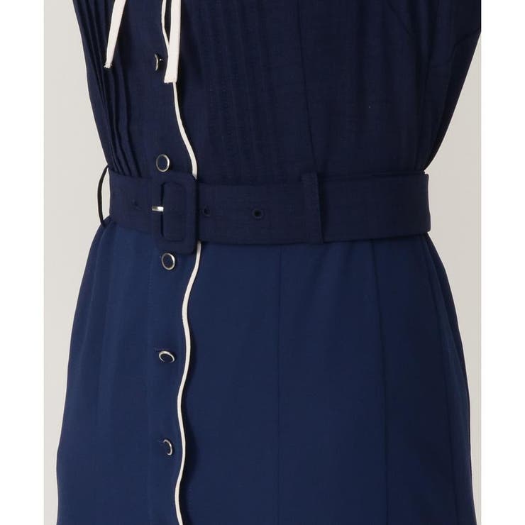 売り尽くしセール トリコロールラップスカラップワンピース 21公式店舗