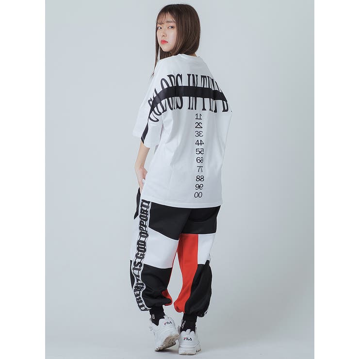 テープ バックプリント 半袖 Tシャツ ストリート系 ビッグシルエット | REGIEVO | 詳細画像12 