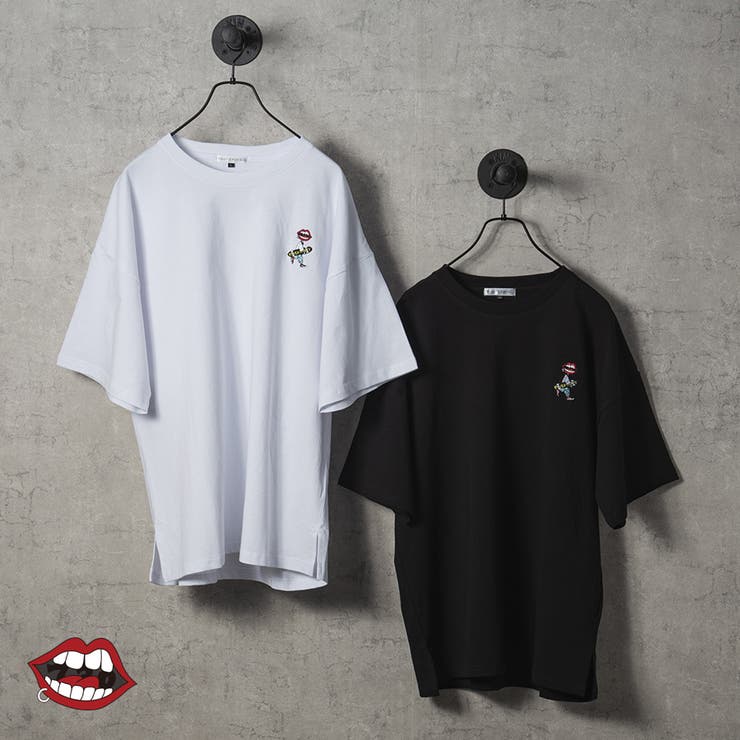 なみおくん胸刺繍ビッグシルエットTシャツ | REGIEVO | 詳細画像1 