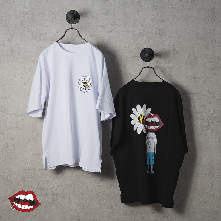 なみおくん×マーガレットプリントビッグシルエットTシャツ | REGIEVO | 詳細画像1 