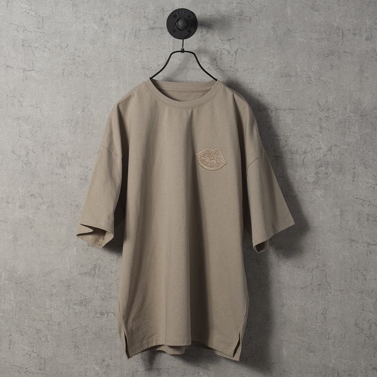GREIGE | なみおくん刺繍ビッグシルエットTシャツ | REGIEVO