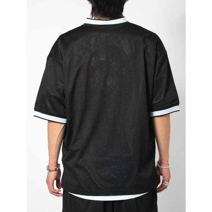 メッシュ アップリケ 半袖 Tシャツ ストリート系 ビッグシルエット | REGIEVO | 詳細画像20 